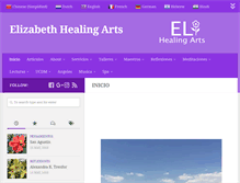 Tablet Screenshot of elihealingarts.com